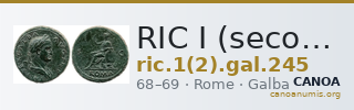 RIC I (second edition) Galba 245 — CANOA