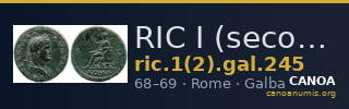 RIC I (second edition) Galba 245 — CANOA