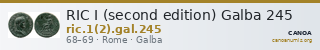 RIC I (second edition) Galba 245 — CANOA