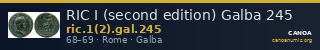 RIC I (second edition) Galba 245 — CANOA