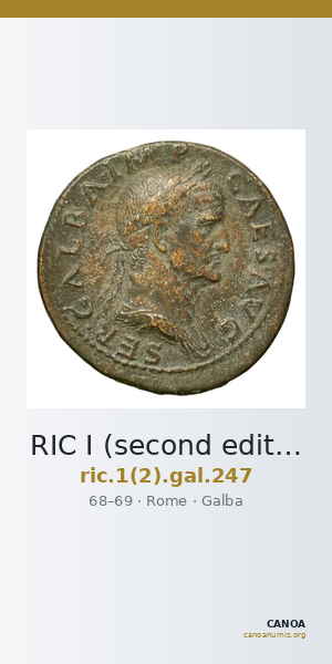RIC I (second edition) Galba 247 — CANOA