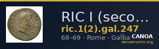 RIC I (second edition) Galba 247 — CANOA