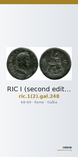 RIC I (second edition) Galba 248 — CANOA