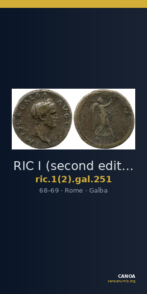 RIC I (second edition) Galba 251 — CANOA