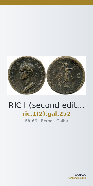 RIC I (second edition) Galba 252 — CANOA
