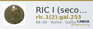 RIC I (second edition) Galba 253 — CANOA