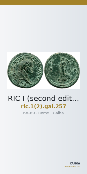 RIC I (second edition) Galba 257 — CANOA