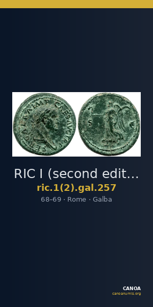 RIC I (second edition) Galba 257 — CANOA