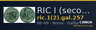 RIC I (second edition) Galba 257 — CANOA