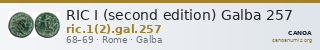 RIC I (second edition) Galba 257 — CANOA