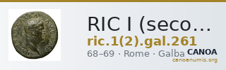 RIC I (second edition) Galba 261 — CANOA