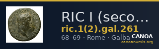 RIC I (second edition) Galba 261 — CANOA