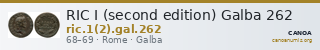 RIC I (second edition) Galba 262 — CANOA