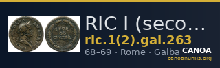 RIC I (second edition) Galba 263 — CANOA