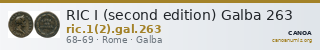 RIC I (second edition) Galba 263 — CANOA