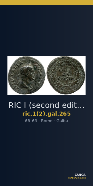 RIC I (second edition) Galba 265 — CANOA