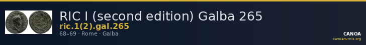 RIC I (second edition) Galba 265 — CANOA