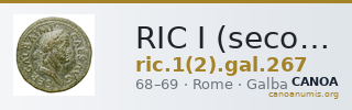 RIC I (second edition) Galba 267 — CANOA