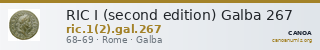 RIC I (second edition) Galba 267 — CANOA