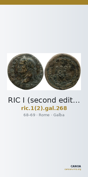 RIC I (second edition) Galba 268 — CANOA