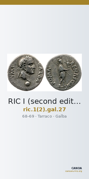 RIC I (second edition) Galba 27 — CANOA