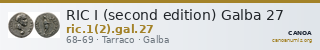 RIC I (second edition) Galba 27 — CANOA