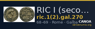 RIC I (second edition) Galba 270 — CANOA