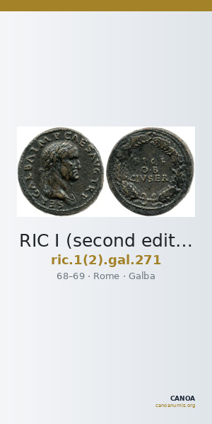 RIC I (second edition) Galba 271 — CANOA