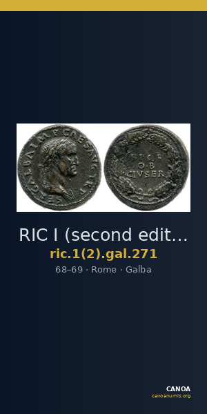 RIC I (second edition) Galba 271 — CANOA