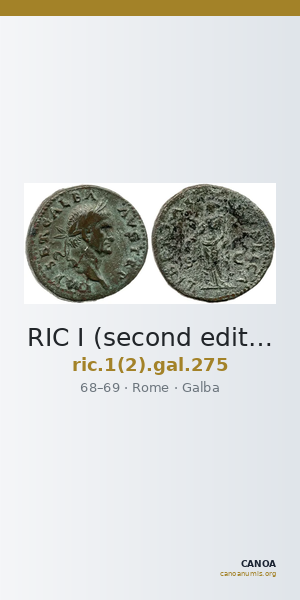 RIC I (second edition) Galba 275 — CANOA