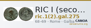 RIC I (second edition) Galba 275 — CANOA