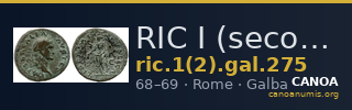 RIC I (second edition) Galba 275 — CANOA