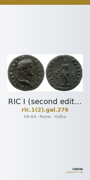 RIC I (second edition) Galba 276 — CANOA