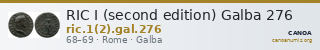 RIC I (second edition) Galba 276 — CANOA