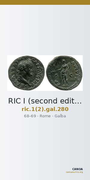 RIC I (second edition) Galba 280 — CANOA