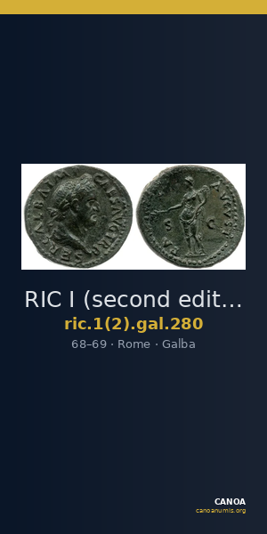 RIC I (second edition) Galba 280 — CANOA