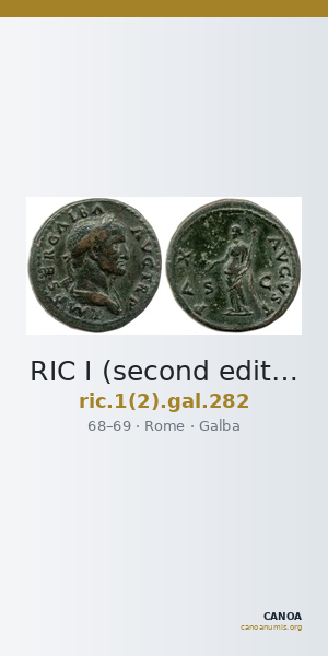RIC I (second edition) Galba 282 — CANOA
