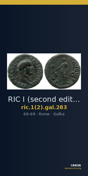 RIC I (second edition) Galba 283 — CANOA