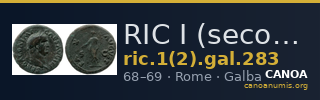 RIC I (second edition) Galba 283 — CANOA