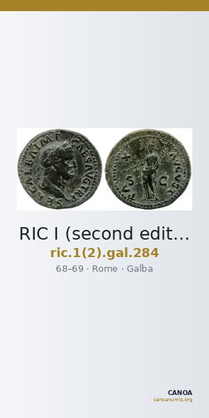 RIC I (second edition) Galba 284 — CANOA