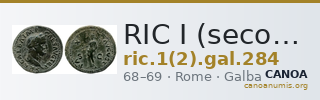 RIC I (second edition) Galba 284 — CANOA