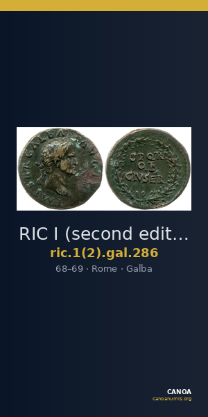 RIC I (second edition) Galba 286 — CANOA