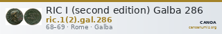 RIC I (second edition) Galba 286 — CANOA