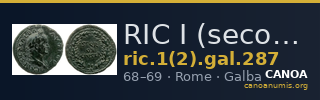 RIC I (second edition) Galba 287 — CANOA