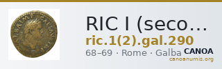 RIC I (second edition) Galba 290 — CANOA