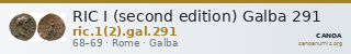 RIC I (second edition) Galba 291 — CANOA