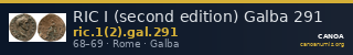 RIC I (second edition) Galba 291 — CANOA