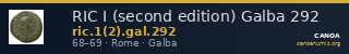 RIC I (second edition) Galba 292 — CANOA