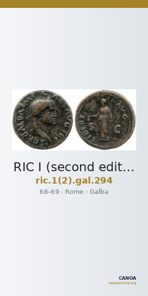 RIC I (second edition) Galba 294 — CANOA
