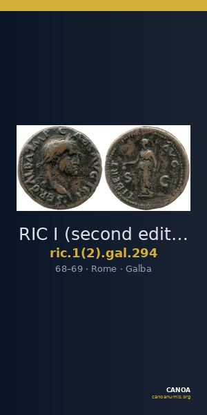 RIC I (second edition) Galba 294 — CANOA